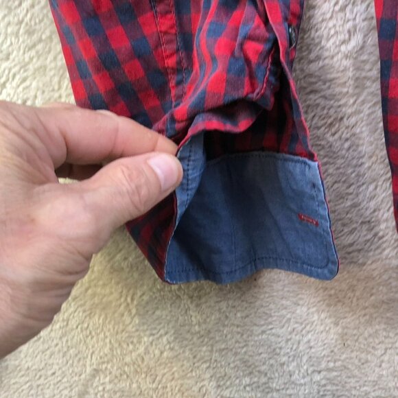 George Mens Shirt Large Lot of Three Classic Plaid Long Sleeve Button Down Y2K - Picture 14 of 15